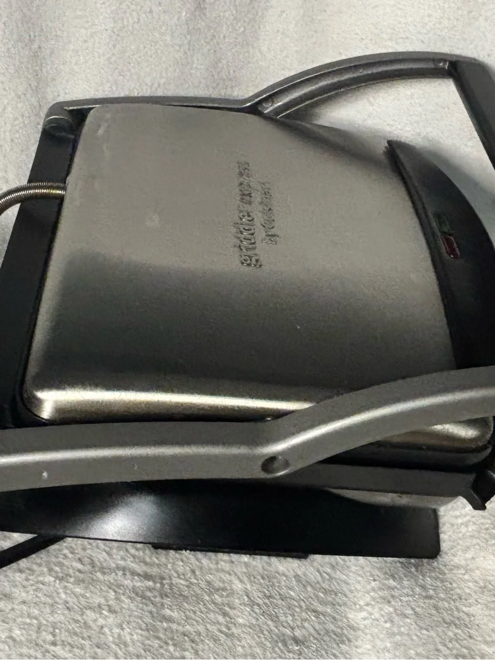 Cuisinart Stainless and Black Countertop Grill Press